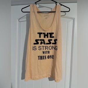 “The sass is strong with this one” Star Wars/Disney themed tank